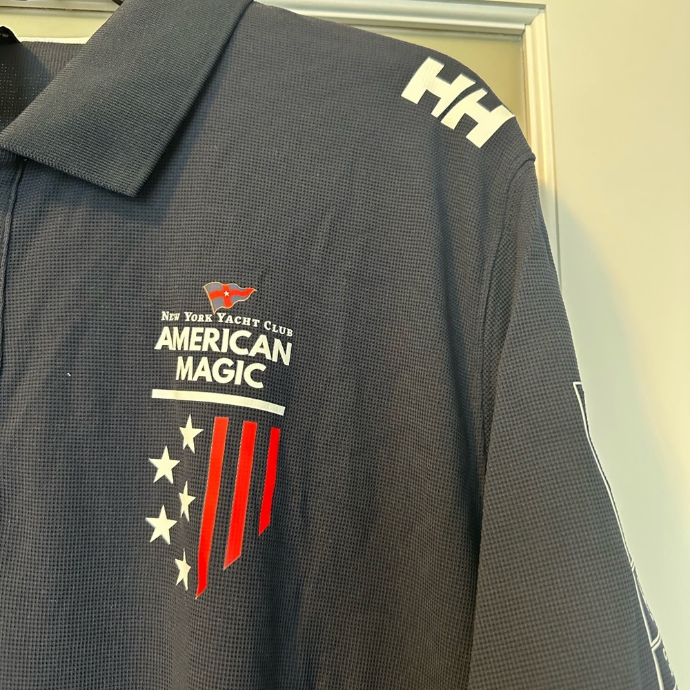 NWOT Helly Hansen New York Yacht Club American Magic Polo - Picture 3 of 7